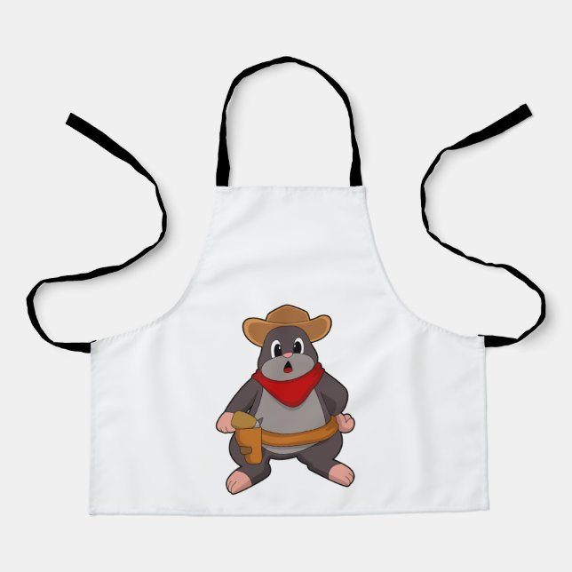Mole as Cowboy Apron (Front)