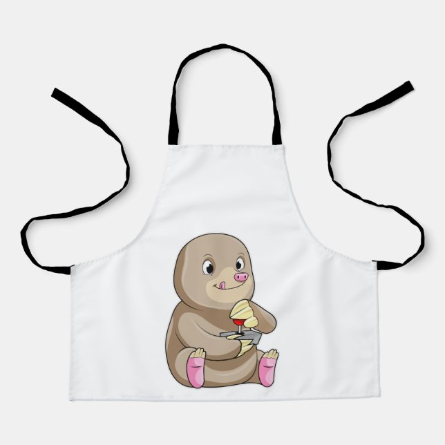 Mole as Gamer with Joystick Apron (Front)