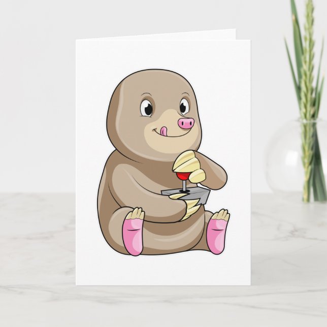 Mole as Gamer with Joystick Card (Front)