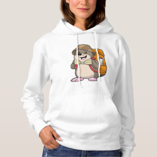 Mole as Hiker with Luggage Hoodie