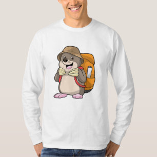Mole as Hiker with Luggage T-Shirt