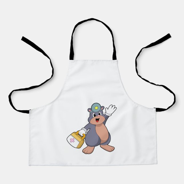 Mole as Nurse with First aid kit.PNG Apron (Front)