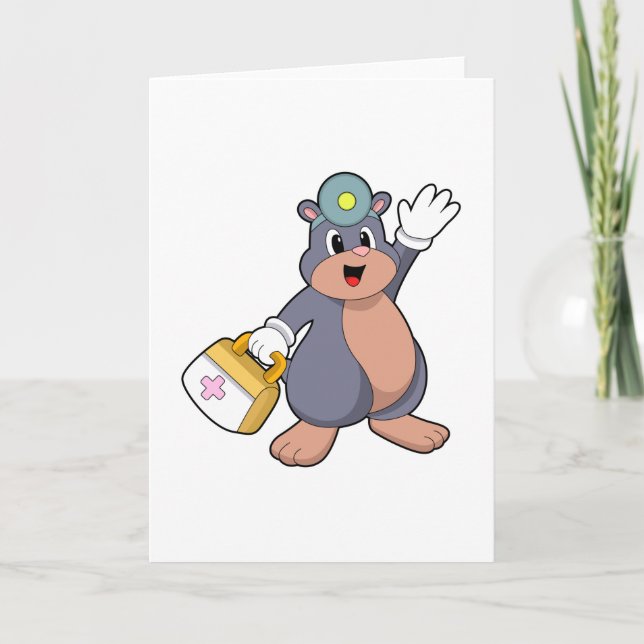 Mole as Nurse with First aid kit.PNG Card (Front)