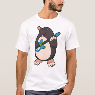Mole at Music with Guitar T-Shirt