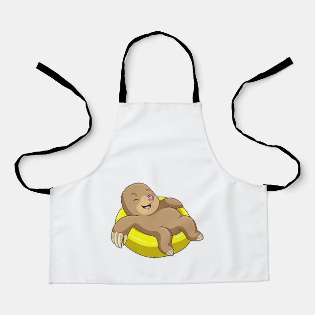 Mole at Swimming with Lifebuoy Apron (Front)