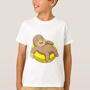 Mole at Swimming with Lifebuoy T-Shirt