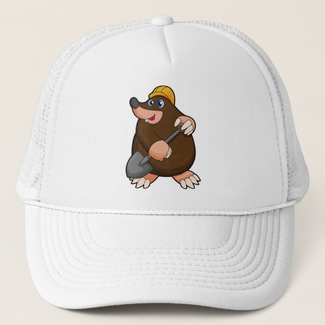Mole avec lunette et casquette dur (Devant)