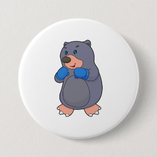 Mole Boxing Boxer Boxing gloves 3 Inch Round Button