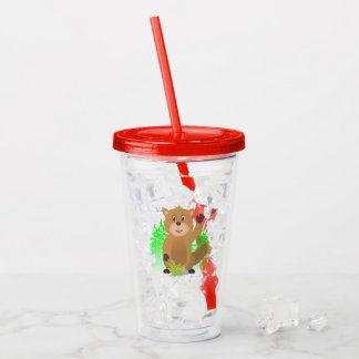 Mole clipart acrylic tumbler