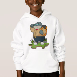 Mole comme randonneur avec sac à dos