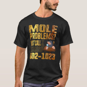 Mole Day 6 02 X 10 Avogadro's Number Mole Rainbow T-Shirt