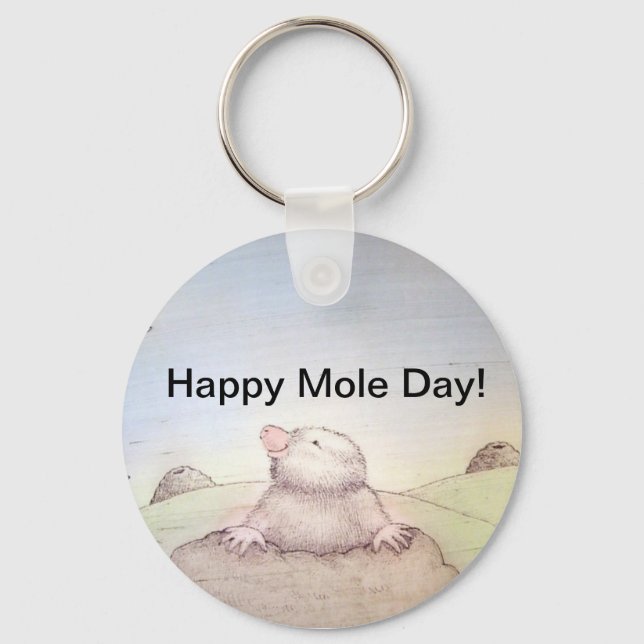 Mole Day Keychain (Front)