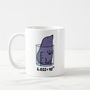 Mole Equation Cute Mole In A Beaker Pun Coffee Mug