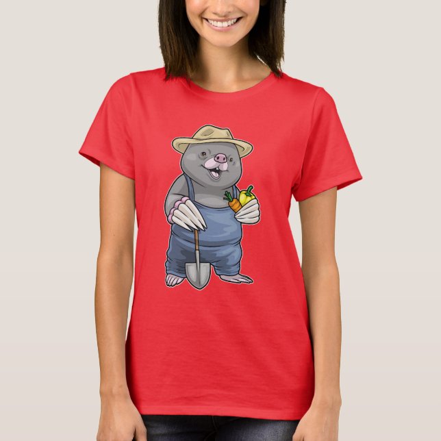 Mole Farmer Vegetables T-Shirt (Front)