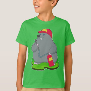 Mole Firefighter Fire extingusher T-Shirt