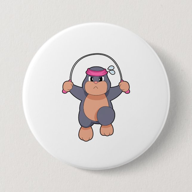 Mole Fitness Rope 3 Inch Round Button (Front)