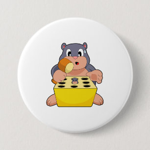 Mole Game 3 Inch Round Button
