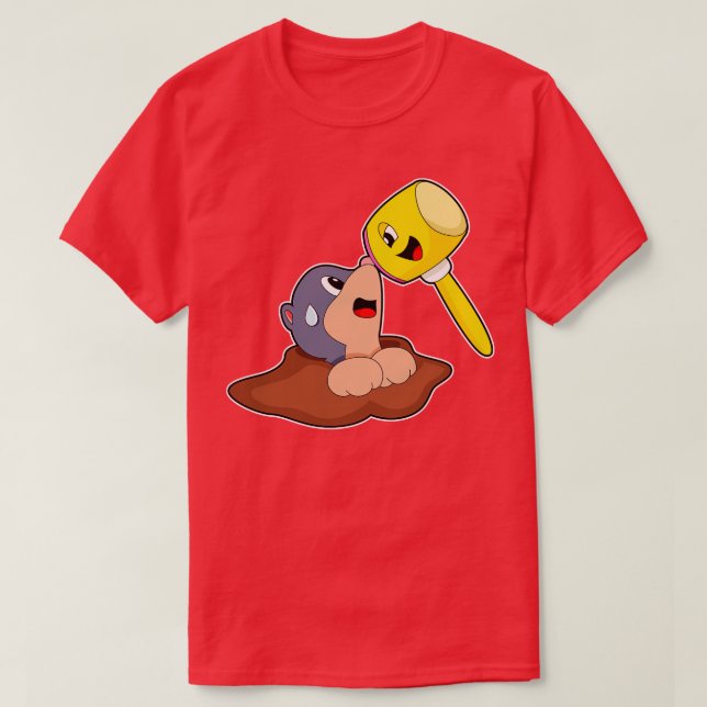 Mole Hammer T-Shirt (Design Front)