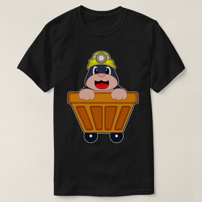 Mole Mining Container T-Shirt (Design Front)