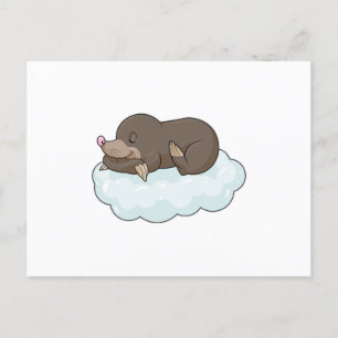 Mole on Clouds Postcard