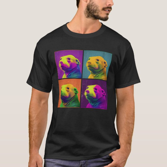 Mole Rat Pop Illustration Colorful Animal Women T-Shirt (Front)