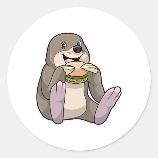 Mole Restaurant Burger Classic Round Sticker (Front)