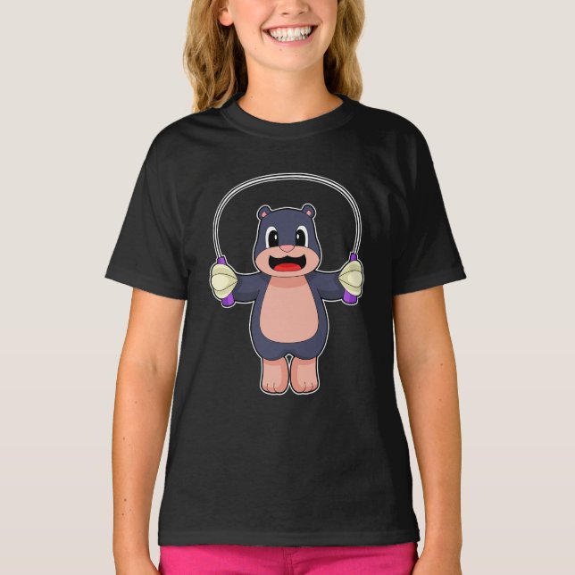 Mole Rope skipping Jump rope T-Shirt (Front)