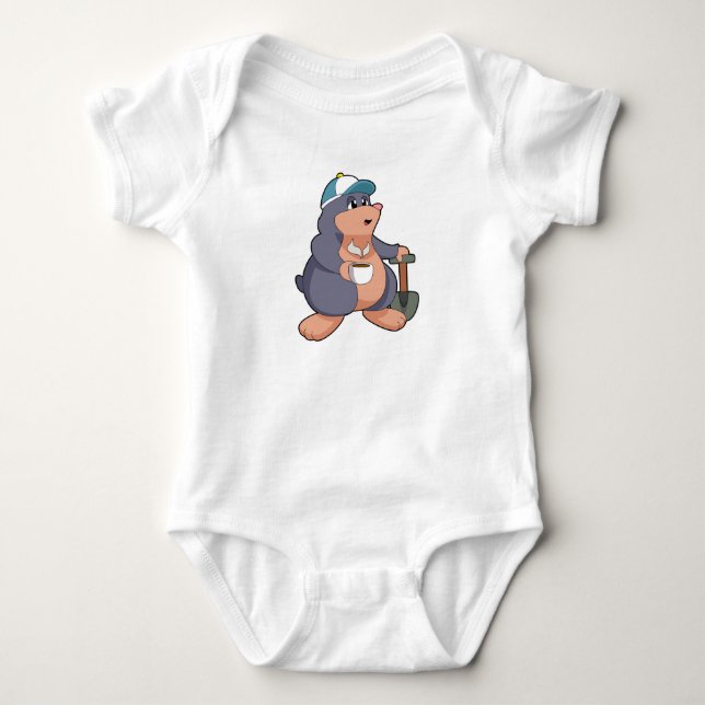 Mole Shovel Baby Bodysuit (Front)