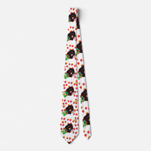 Mole Strawberries  Neck Tie