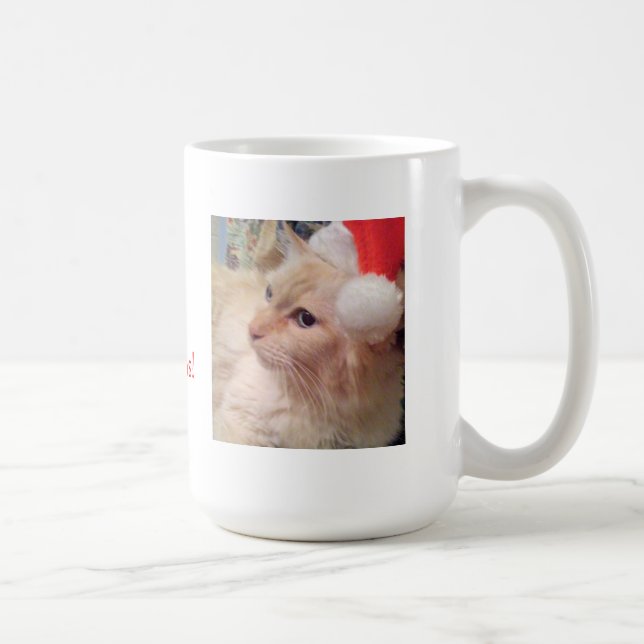 Mole ! Tasse de chat de Noël (Droite)