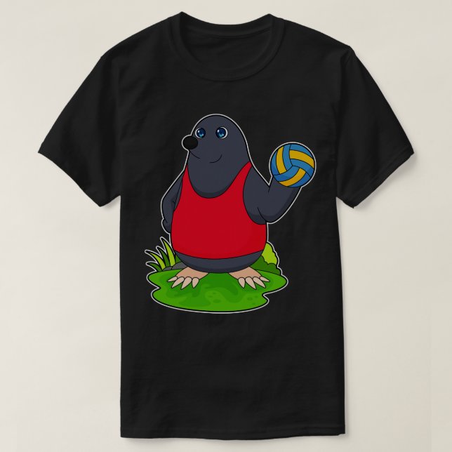 Mole Volleyball player Volleyball T-Shirt (Design Front)