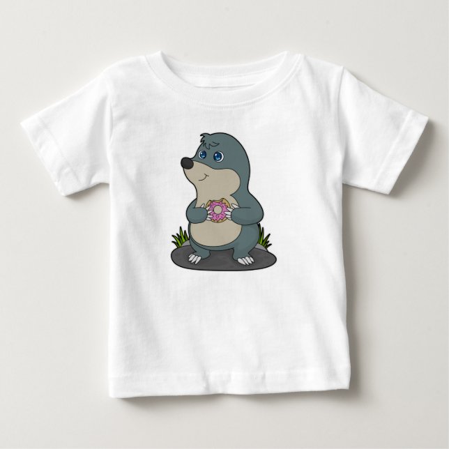 Mole with Donut Baby T-Shirt (Front)