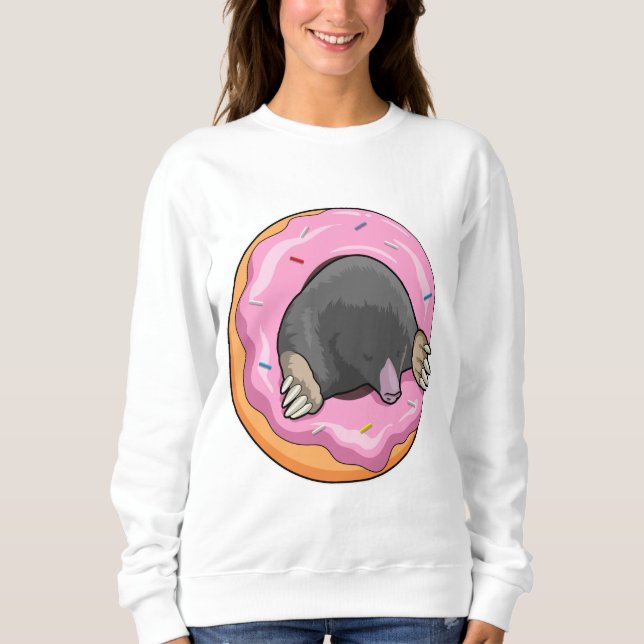 Mole with Doughnut Sweatshirt (Front)