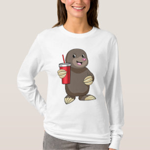 Mole with Drinking mug T-Shirt