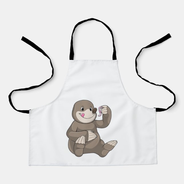 Mole with Earthworm Apron (Front)