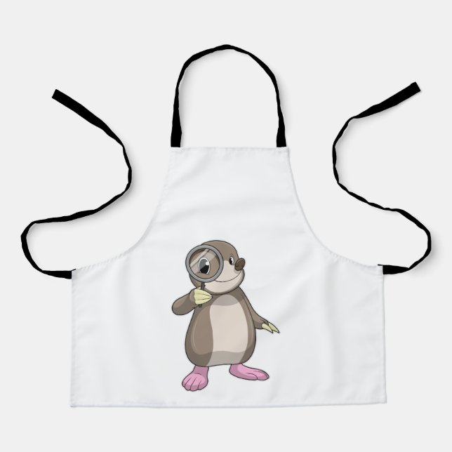 Mole with Magnifying glass Apron (Front)