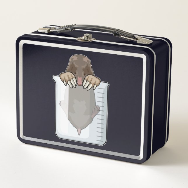 Mole with Measuring cup Metal Lunch Box (Front)