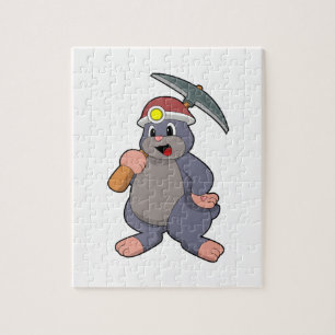 Mole with Pickaxe Jigsaw Puzzle