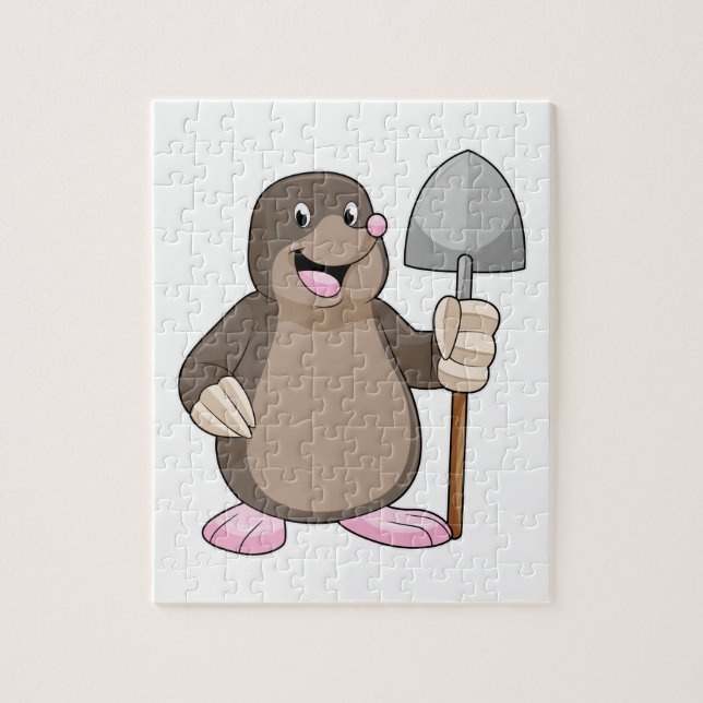 Mole with Shovel Jigsaw Puzzle (Vertical)