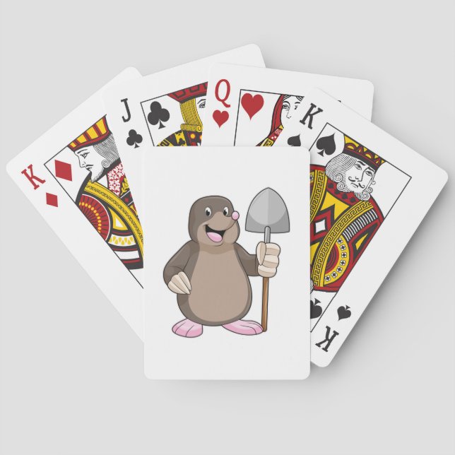 Mole with Shovel Playing Cards (Back)