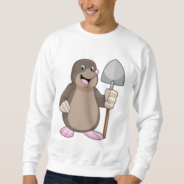 Mole with Shovel Sweatshirt (Front)