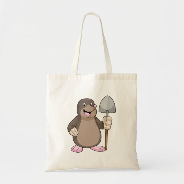 Mole with Shovel Tote Bag (Front)