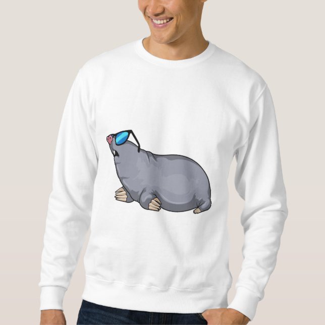 Mole with Sunglasses Sweatshirt (Front)