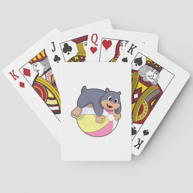 Mole with Water polo.PNG Playing Cards (Back)