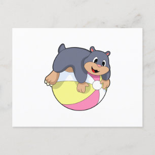 Mole with Water polo.PNG Postcard