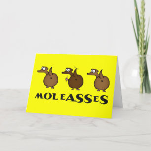 Moleasses Greeting Card