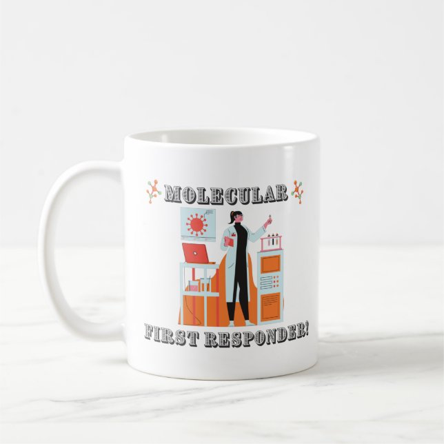 MOLÉCULAIRE PREMIER RÉPONDEUR CAFÉ MUG (Gauche)