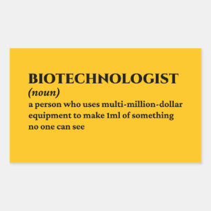 Molecular Biologist Funny Definition Sticker
