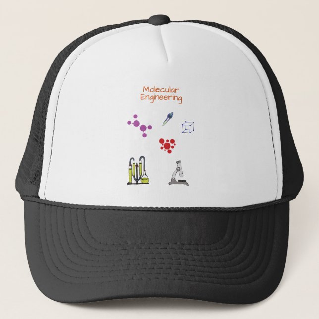 Molecular engineer Chemical engineering Trucker Hat (Front)