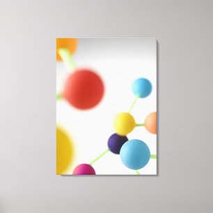 Molecular structure. canvas print